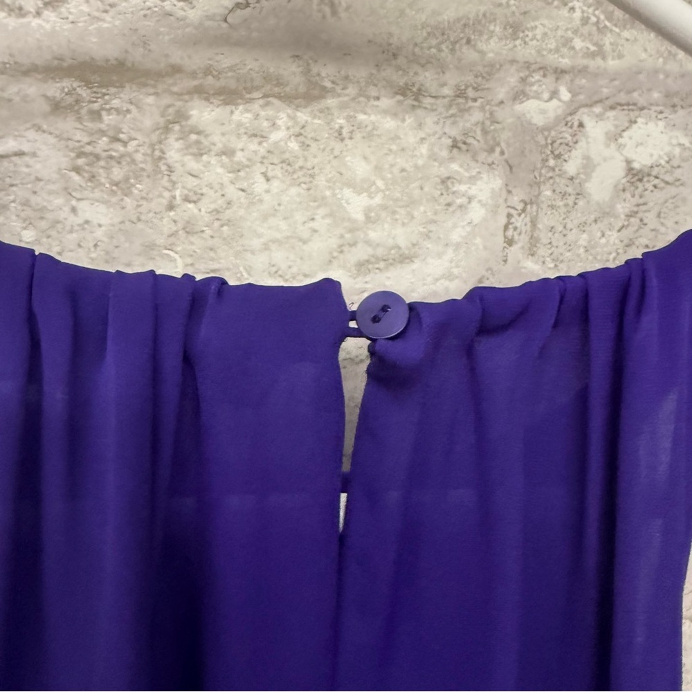 Diane von Furstenberg Silk Sleeveless Top Women’s‎ Medium Purple - Picture 8 of 8